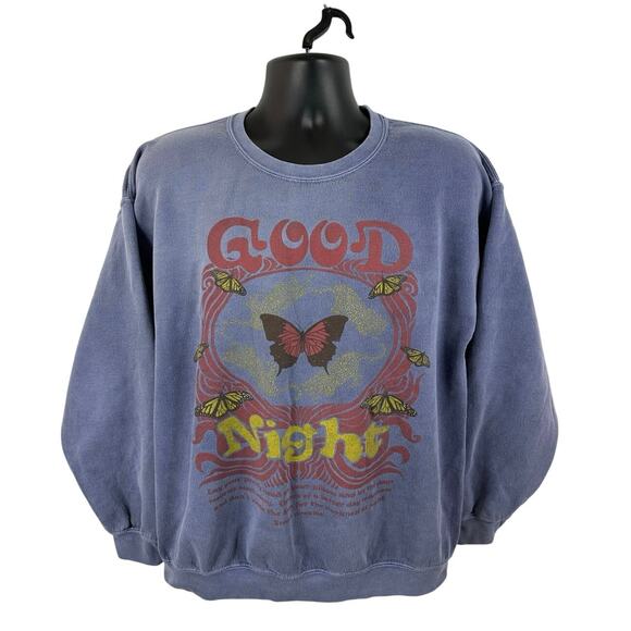 Urban Outfitters Sweaters - Urban Outfitters Project Social T Crew Sweatshirt Good Night Graphic Small / Med